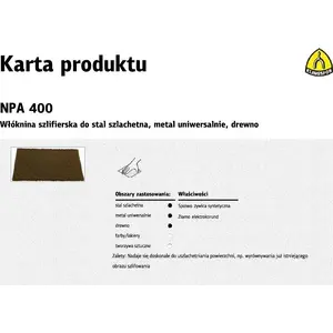 Abrasive Non-Woven Sheet KLINGSPOR 152 x 229 mm P120 (MPN 342855)