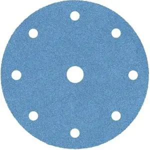 Abrasive Hook-and-Loop Disc KLINGSPOR 125 mm PS36CK P150, 50 pcs, with holes — for hard wood and plastics