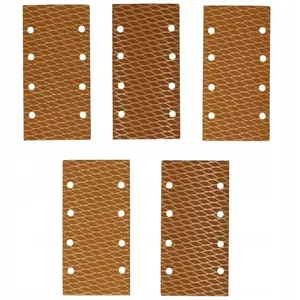Sandpaper sheets Dedra Anti-clogg 120 grit, 92×182 mm, hook-and-loop, pack of 5