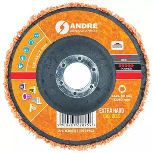 Круг шлифовальный Andre CBS 125 мм Extra Hard (830011) — абразивный диск 125 мм, повышенной твердости
