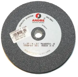 Плоская шлифовальная насадка Andre 125 × 16 × 12,7 мм, 95A60K5VTE10-35, серая