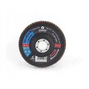 Flap Disc Andre 125 mm P80 ECO LINE (model 810102) abrasive wheel for metal and steel