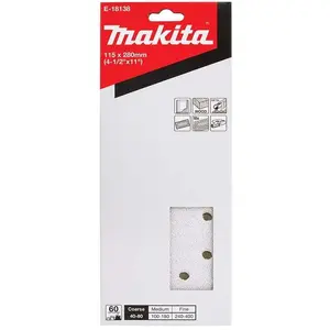 Sandpaper sheets Makita 280 × 115 mm P60, pack of 10