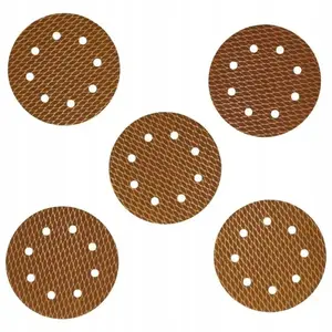 Abrasive discs Dedra Anti-clogg 180 mm Ø, grit 320, hook-and-loop, set of 5