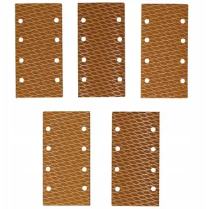 Sandpaper sheets Dedra Anti-clogg #80 92x182 mm with hook-and-loop, pack of 5