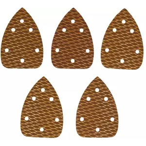 Slīpēšanas papīrs delta Dedra Anti-clog P150 140×140×80 mm, uz āķa un cilpas, 5 gab.
