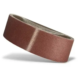 Abrasive sanding belt Menzer RED 75 x 533 mm K80, for belt sanders, cloth-backed