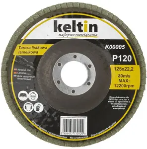 Keltin flap sanding disc 125 mm P120, 10-pack