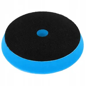 Polishing foam pad with hook-and-loop backing Dedra 150 mm diameter, 25 mm thickness, soft (blue)
