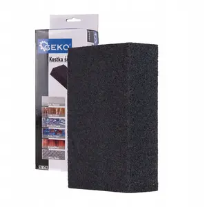 Шлифовальная абразивная губка GEKO 70x100x25 мм P220, упаковка 10/250 шт