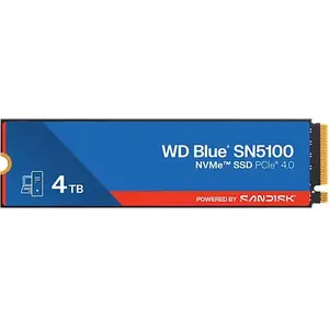 SSD SANDISK WD Blue SN5100 NVMe M.2 4TB — internal NVMe SSD, M.2 form factor, 4 TB capacity