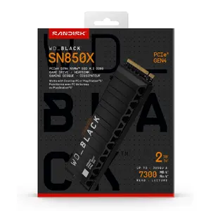 Internal M.2 NVMe SSD SANDISK WD_BLACK SN850X 2 TB with Heatsink — 7300/6600 MB/s