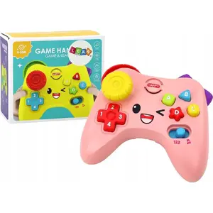 Interactive Educational Tablet LEANToys model 17549 — children's learning console with lights and sounds, pink