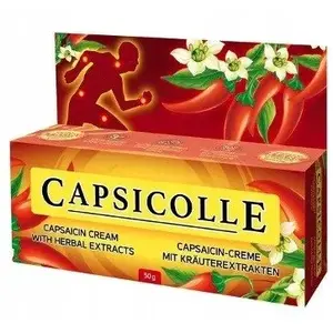 Крем Capsicolle с капсаицином 50 г, местный обезболивающий крем Capsicolle 50 г