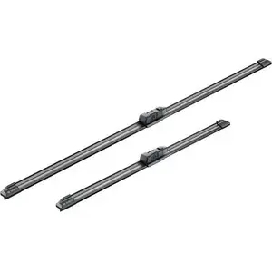 Windscreen wiper blade set Bosch Aerotwin Flatblade A027S, front flat-beam design, 2 pieces