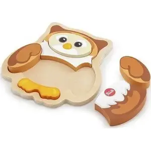 Wooden Puzzle Owl Sevi SEVI PUZZLE DREWNIANE SOWA - educational wooden animal puzzle