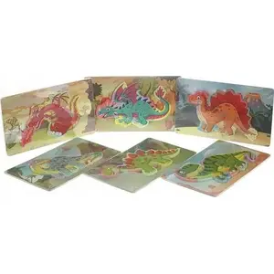 Wooden Puzzle Dinosaurs by Adar, model 543706, single piece mixed design