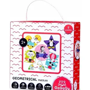 Hape GaGaGu geometric puzzle wooden educational toy for shape and color recognition