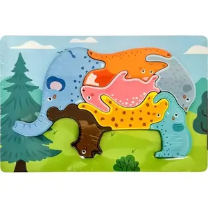 Wooden Puzzle TEKA Puzzle animal Elephant — TEKA model 574129 wooden animal puzzle