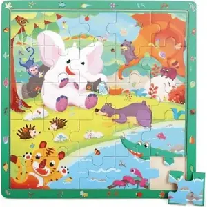 Koka puzle un spēle Playme Puzzle & Gra Dżungla — Playme izglītojošs džungļu komplekts