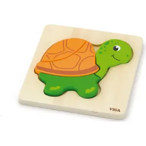 Puzzle set Viga 59933 — first toddler puzzle 'Turtle' (age: baby/toddler)