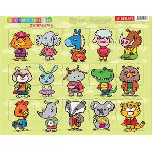 Puzzle frame set Demart — 'Zwierzątka' children’s jigsaw with frames, model 369167