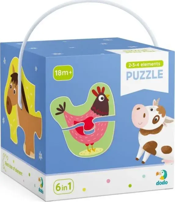 Dodo Puzzle 2-3-4 — izglītojoša kartona