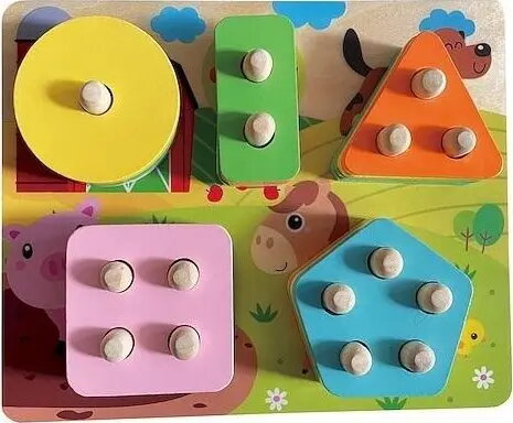 Koka formu puzle Smily Play —