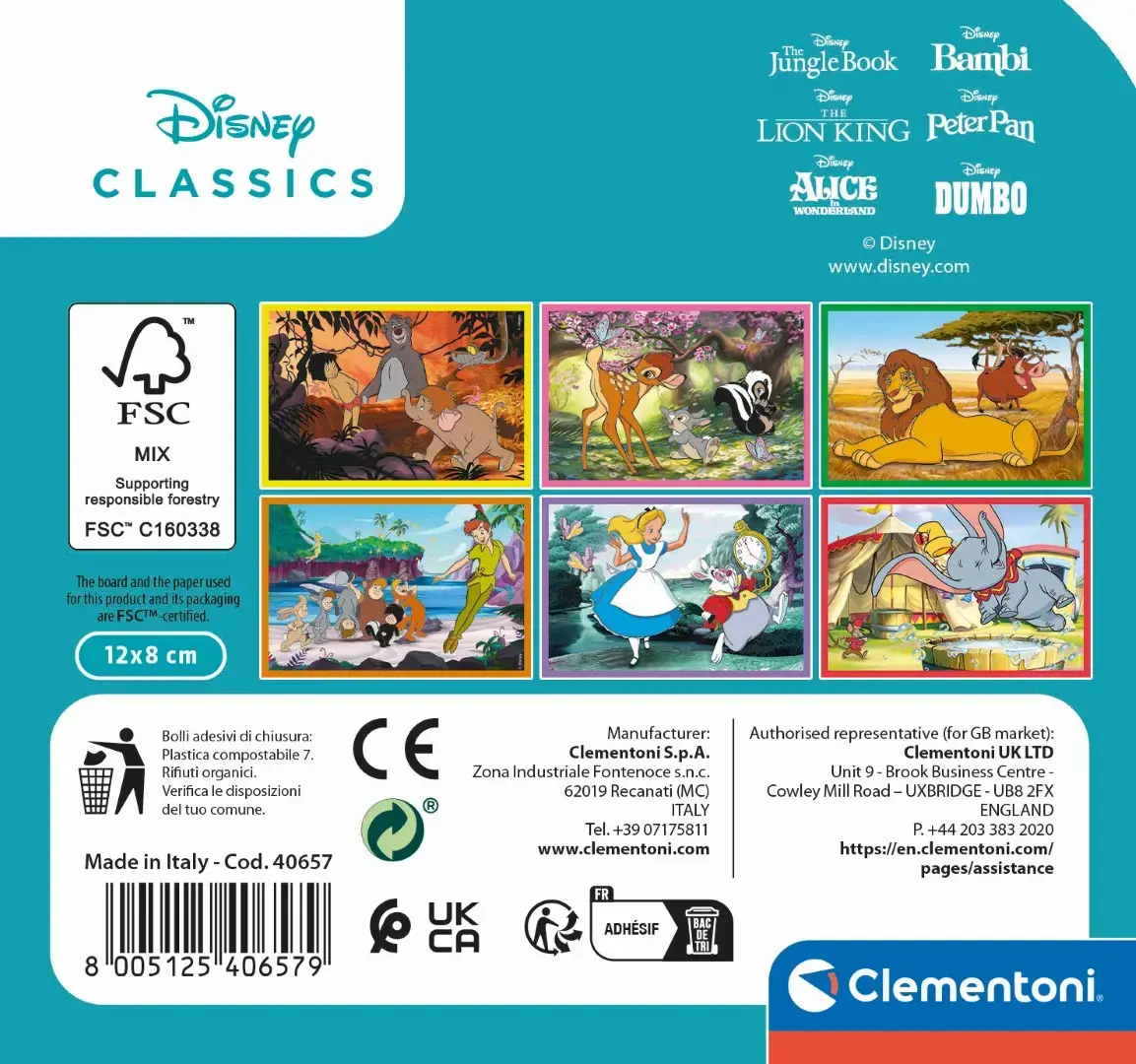 Puzzle Clementoni 40657 — izglītojoša puzle bērniem Photo 3