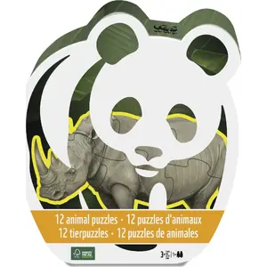 Пазл Castorland Ambassador 12 Animal Puzzles – набор из 12 картонных пазлов с изображением животных