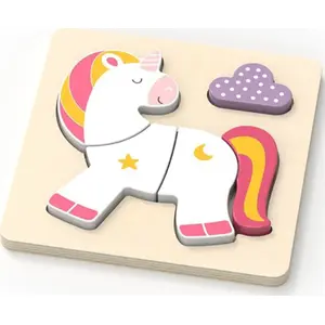 Puzzle, Magni Enhjørning puslespil – children's jigsaw puzzle by Magni (model 5707594038635)