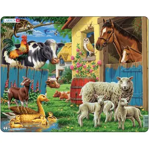 Jigsaw puzzle TEKA Larsen Maxi LA-FH23 — 23 pieces, fauna theme, 365×285 mm