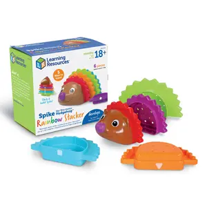 Educational toy Learning Resources Spike the Fine Motor Hedgehog Rainbow Stacker — plastic, multicolour, for ages 1.5+