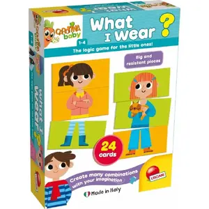 Educational toy Lisciani Gra Carotina Baby Co Do Ubrania? board game for toddlers – interactive matching and learning