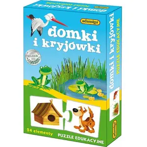 Educational Puzzle Adamigo Domki i Kryjówki (6670) – children's learning puzzle set