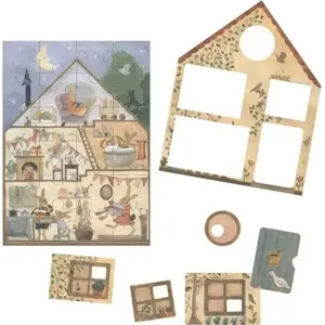 Puzzle Dodo 24 daļu 'Domek Króliczka' – 24 gab., bērnu izglītojošs puzlis