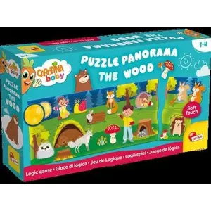 Пазл Lisciani Carotina Baby Puzzle Panorama – Сцена «Лес», развивающие деревянные/картонные фрагменты