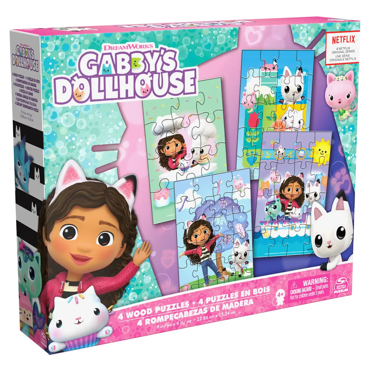 Spin Master Gabby’s Dollhouse — 4 koka puzles Photo 5