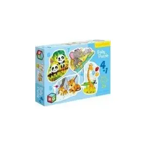 Набор пазлов Multigra Multigra Baby Puzzle 4в1 — 4 пазла с изображением диких животных, развивающая игрушка