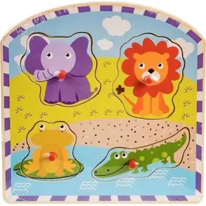 Puzzle in Frame Daffi Układanka w ramce - safari wooden animal inset puzzle for children