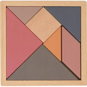 Wooden Tangram Puzzle ASKATO model 610969 — seven-piece geometric puzzle for spatial reasoning