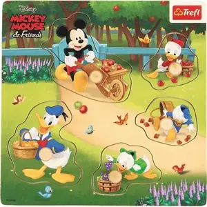 Деревянный мини‑пазл TREFL Mickey & Friends, детский развивающий набор