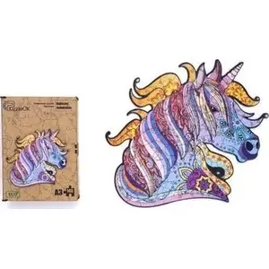 Wooden Puzzle Maksik Bajeczny Jednorożec PuzA3-00721 – wooden jigsaw puzzle by Maksik, model PE7212