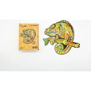 Деревянный пазл PuzzleOK Kameleon A3 — 130 элементов, эко