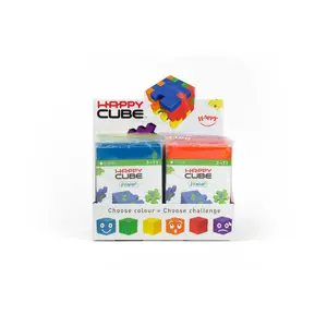 3D puzzle set Smart Happy Cube Display 24 pcs — Junior (colour mix), ages 3–7