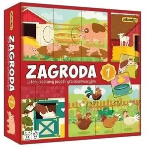 Observation Puzzle Adamigo Zagroda 1 08001 — educational observation game for children
