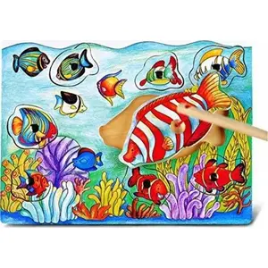Magnetic Fishing Puzzle set Viga 58423 – Viga magnetic fishing game 3311
