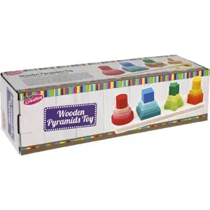 Деревянная пирамидка Mega Creative PIRAMIDKA DREW 28x8x8 см, 7 элементов