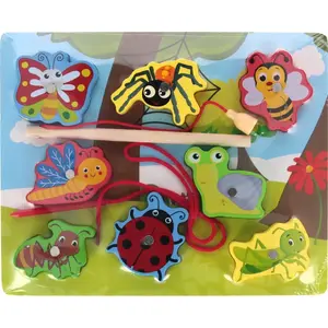 Обучающая мозаика Mega Creative UKLADANKA DREW MAGN OWADY 23x18x1 см деревянные магнитики, 100 шт.