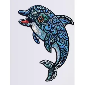 Koka eko puzle 84 gab. PuzzleOK 84 Delfin A4